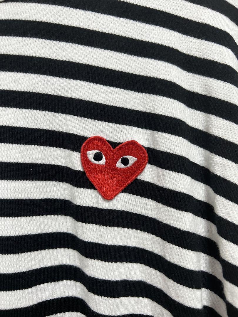 PLAY COMME des GARÇONS ストライプ長袖カットソー M