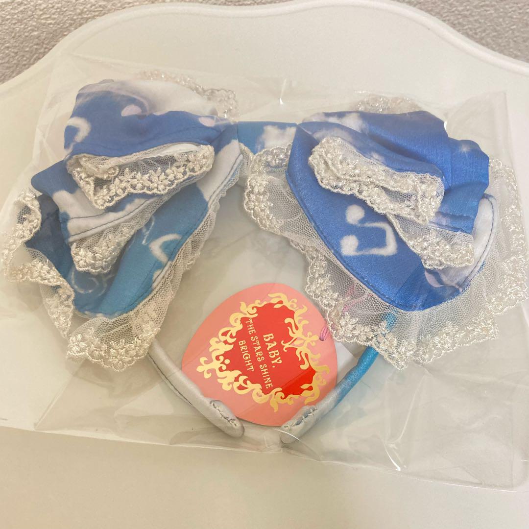 ♡BABY♡新品タグ付き♡天使のセラピー～柄カチューシャ (ワイヤー入り)♡ ♡BABY♡新品タグ付き♡天使のセラピー～柄カチューシャ