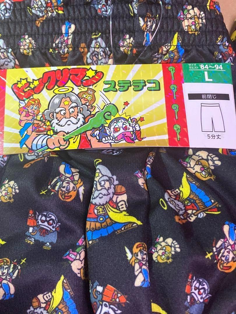 Lサイズ】84〜94㎝ ビックリマン ステテコ ブラック スーパー