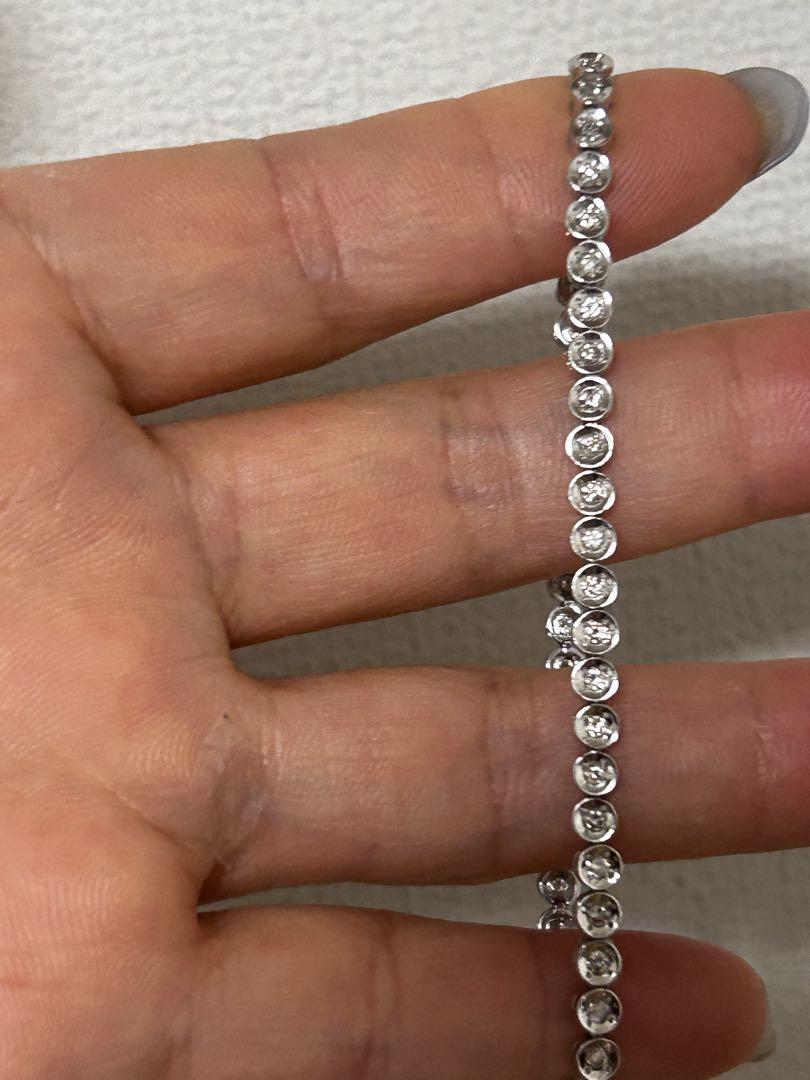 Pt 850 ダイヤ1.00ct テニスブレスレット