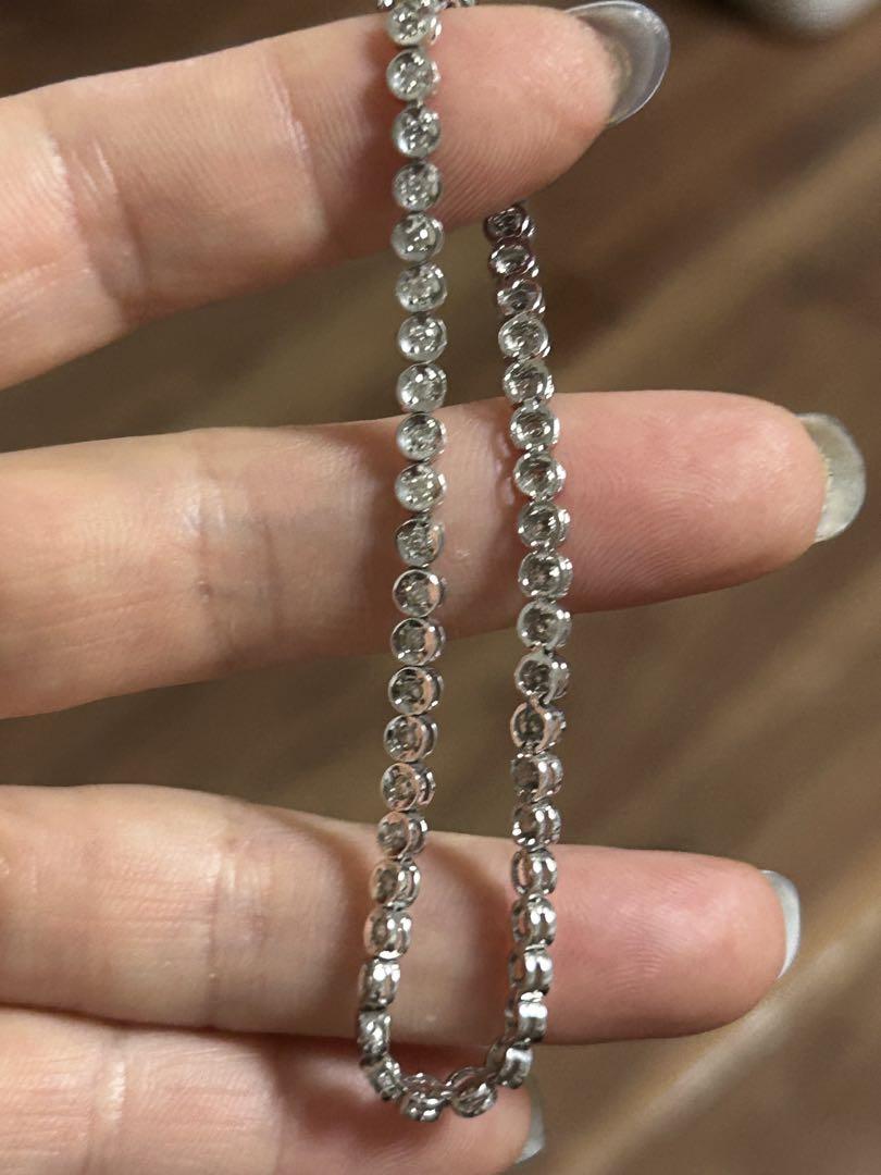 Pt 850 ダイヤ1.00ct テニスブレスレット