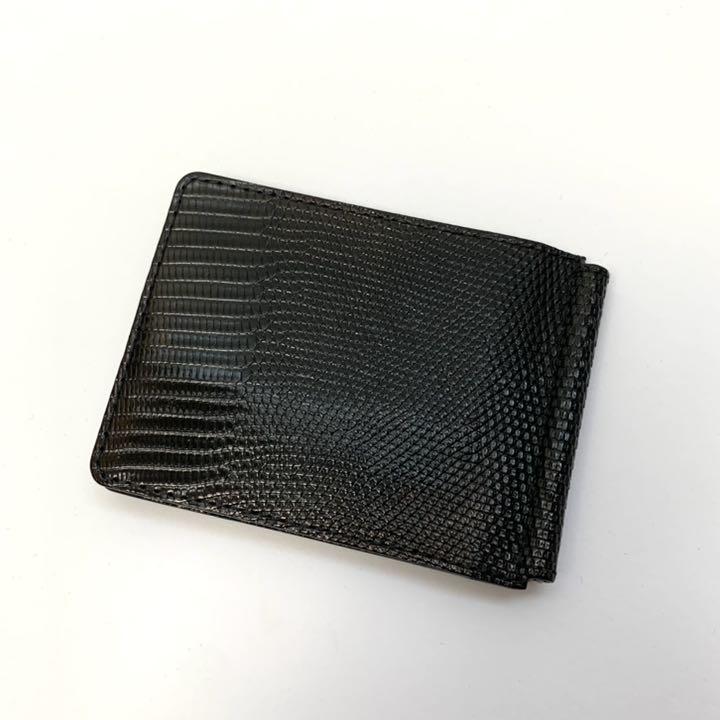 JEAN ROUSSEAU ジャンルソー リザード レザー マネークリップ 財布
