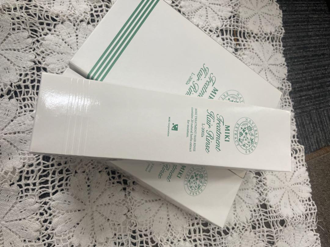 新品 ミキ  トリートメント ヘアリンス 2本入　300ml  ミキプルーン