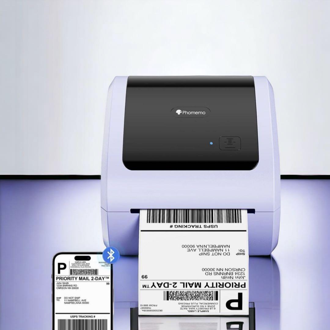 Phomemo D520-BT感熱ラベルライターBluetooth接続(A6)