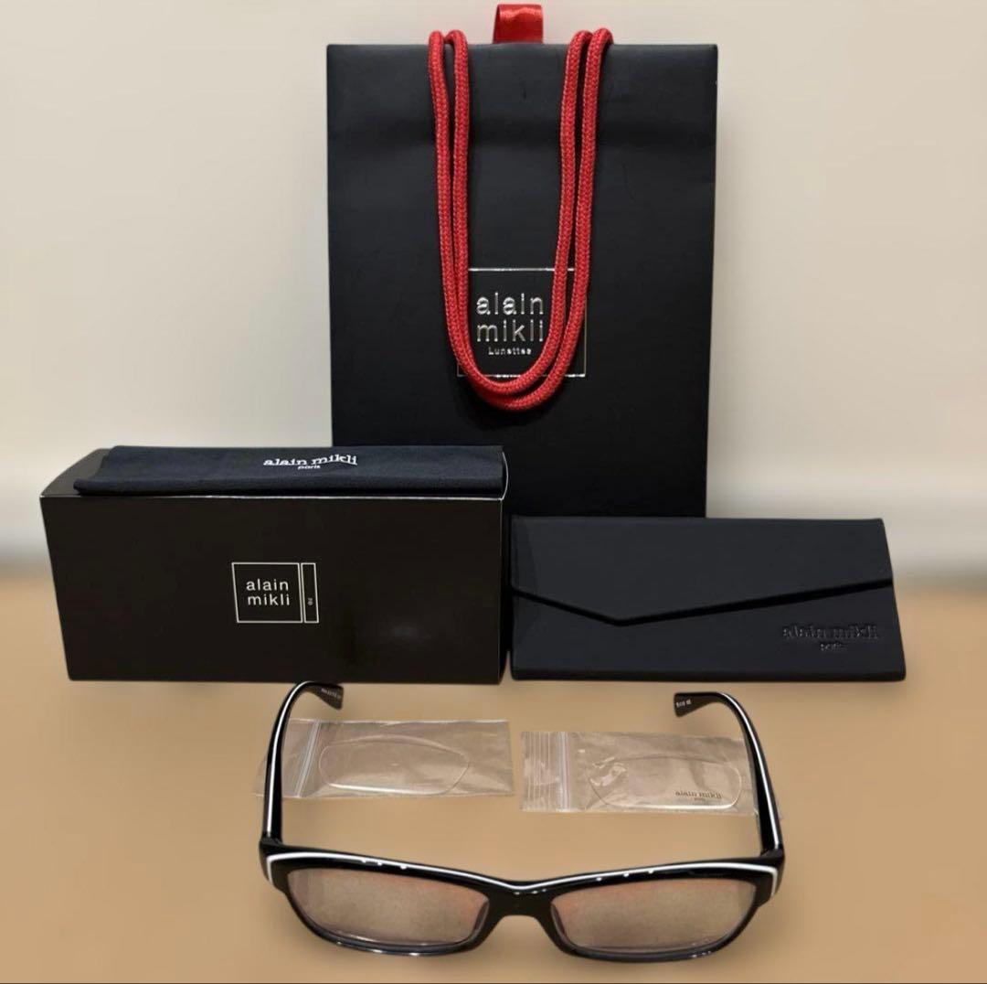 【レア美品‼️】アランミクリ　メガネ　眼鏡　日本製　付属品完備