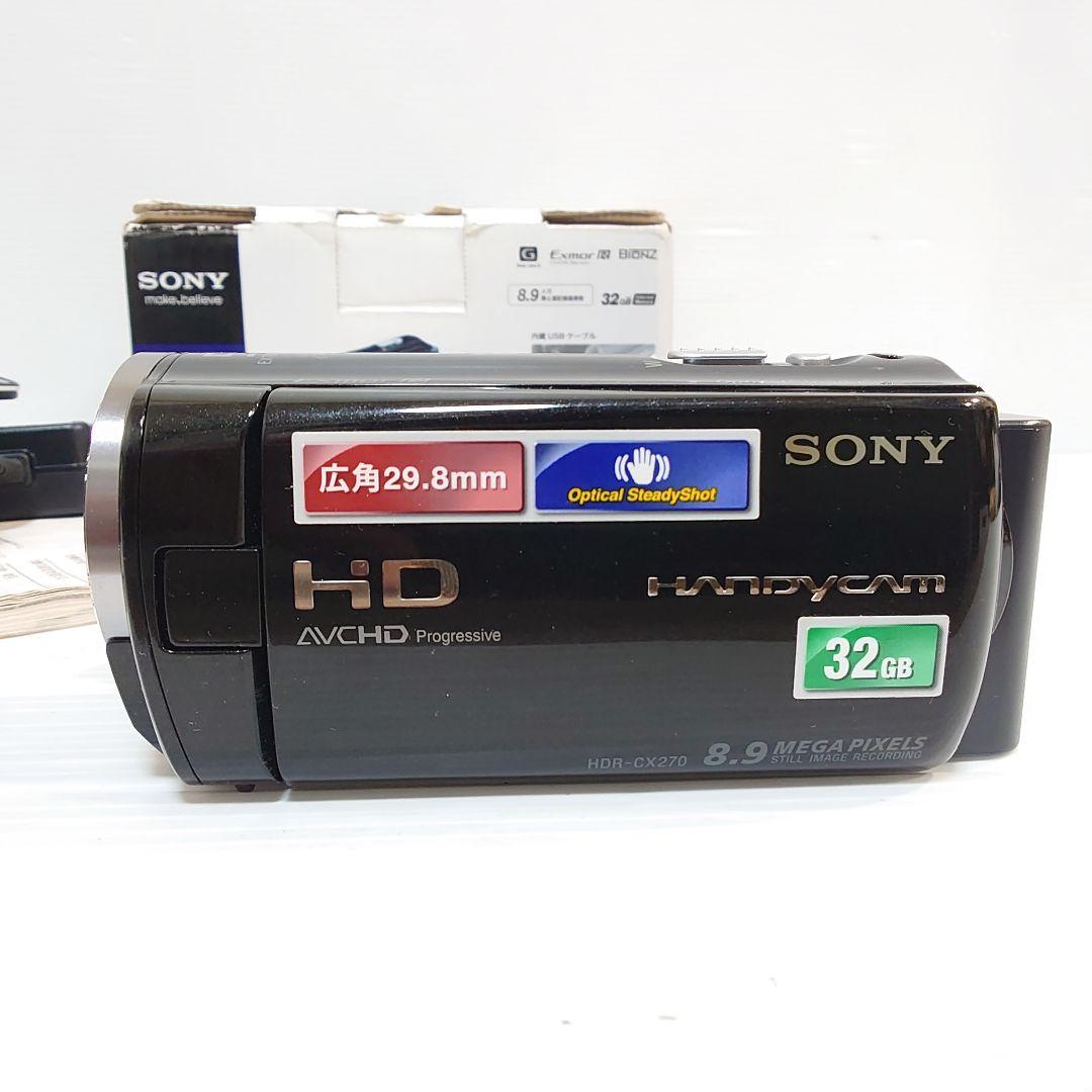 【動作確認ＯＫ】SONY　Handycam　HDR-CX270V 動作確認OK】SONY Handycam HDR-CX270V
