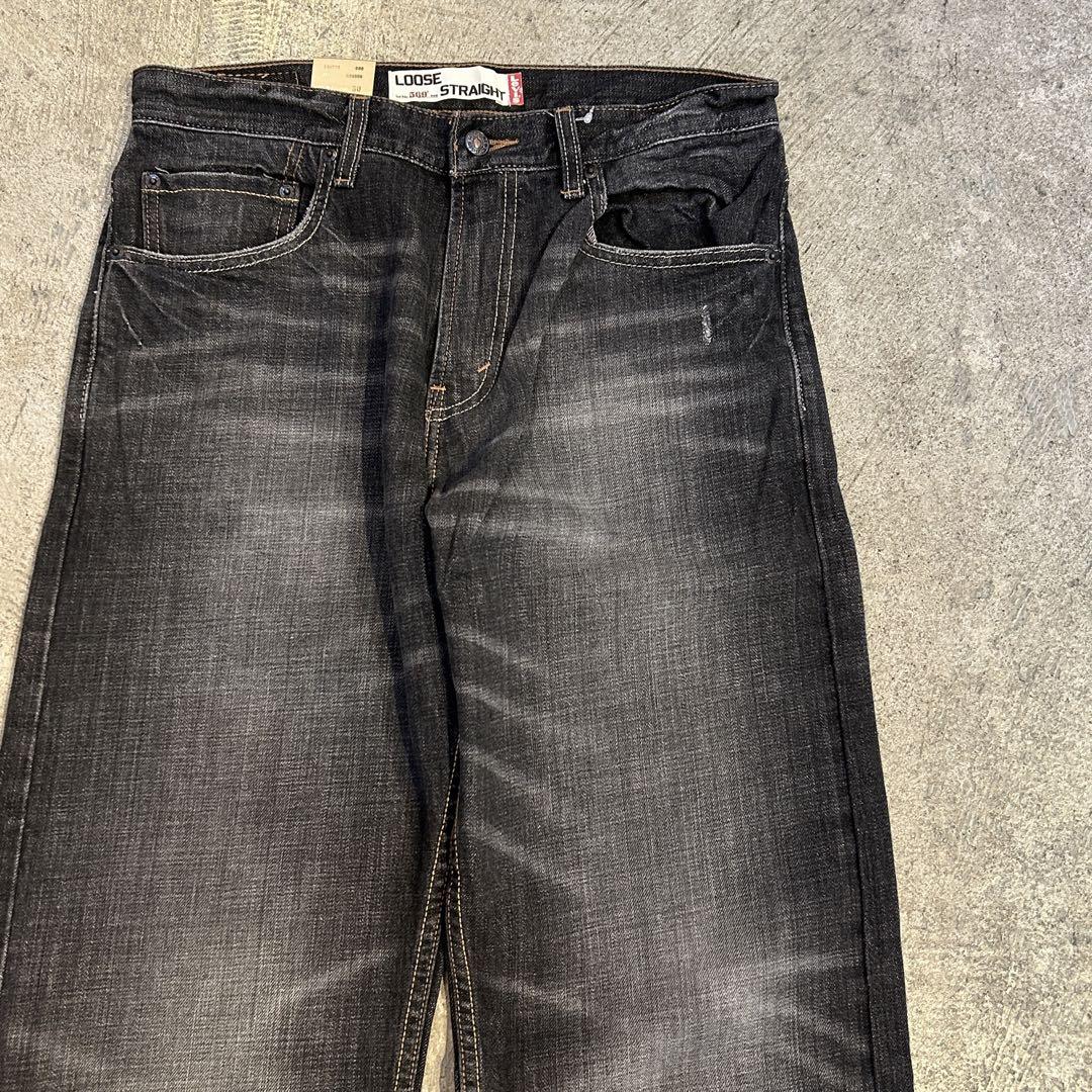 デッドストック Levi's 569 リーバイス デニム パンツ 黒 30x30 デッドストック Levi's 569 リーバイス デニム パンツ 黒 31x30