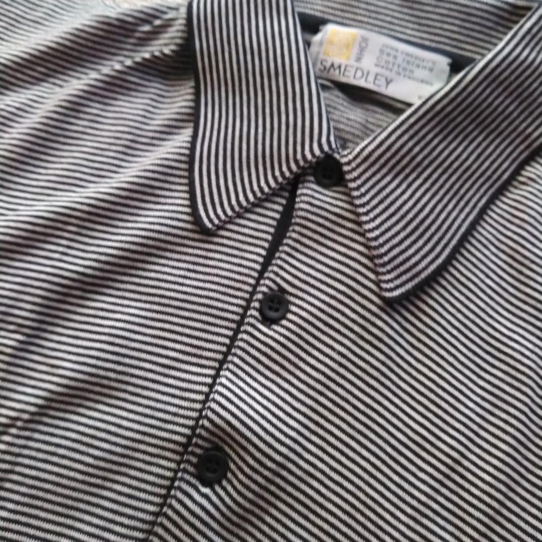 SMEDLEY ストライプ ポロシャツ M　中古