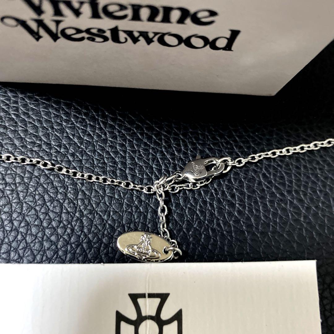 安全ピンクリップパールネックレス　Vivienne Westwood