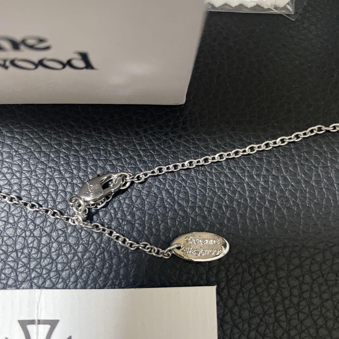 安全ピンクリップパールネックレス　Vivienne Westwood