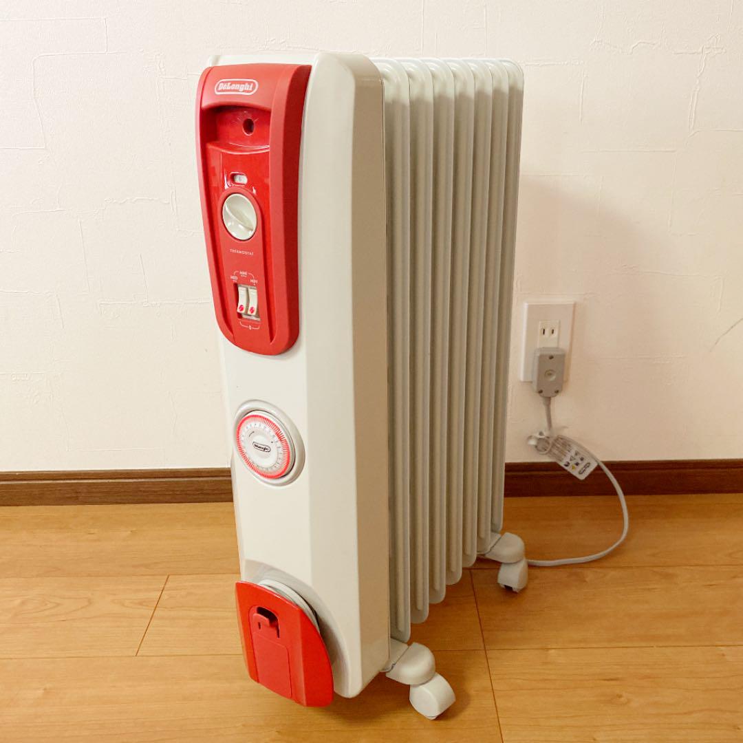 DeLonghi オイルヒーター H770812EFS-R 新色追加 DeLonghi オイルヒーター H770812EFS-R 新色追加
