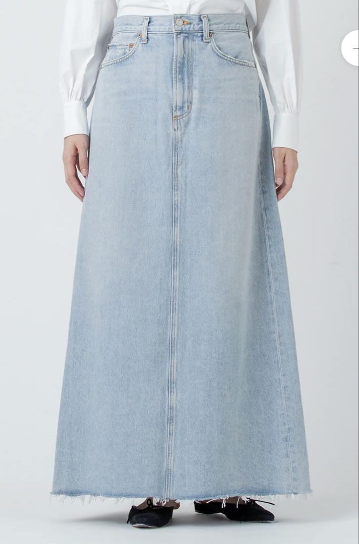 24SS AGOLDE HILLA SKIRT ロングデニムスカート 未使用 - メルカリ