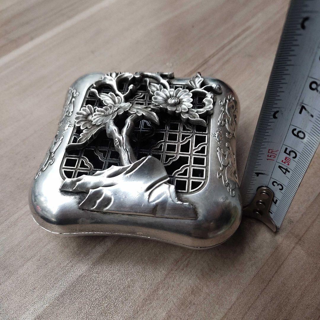 銅 細工 菊皿香炉  焼香香炉 香道具  茶道具 装飾品 工芸品 美術品 置物