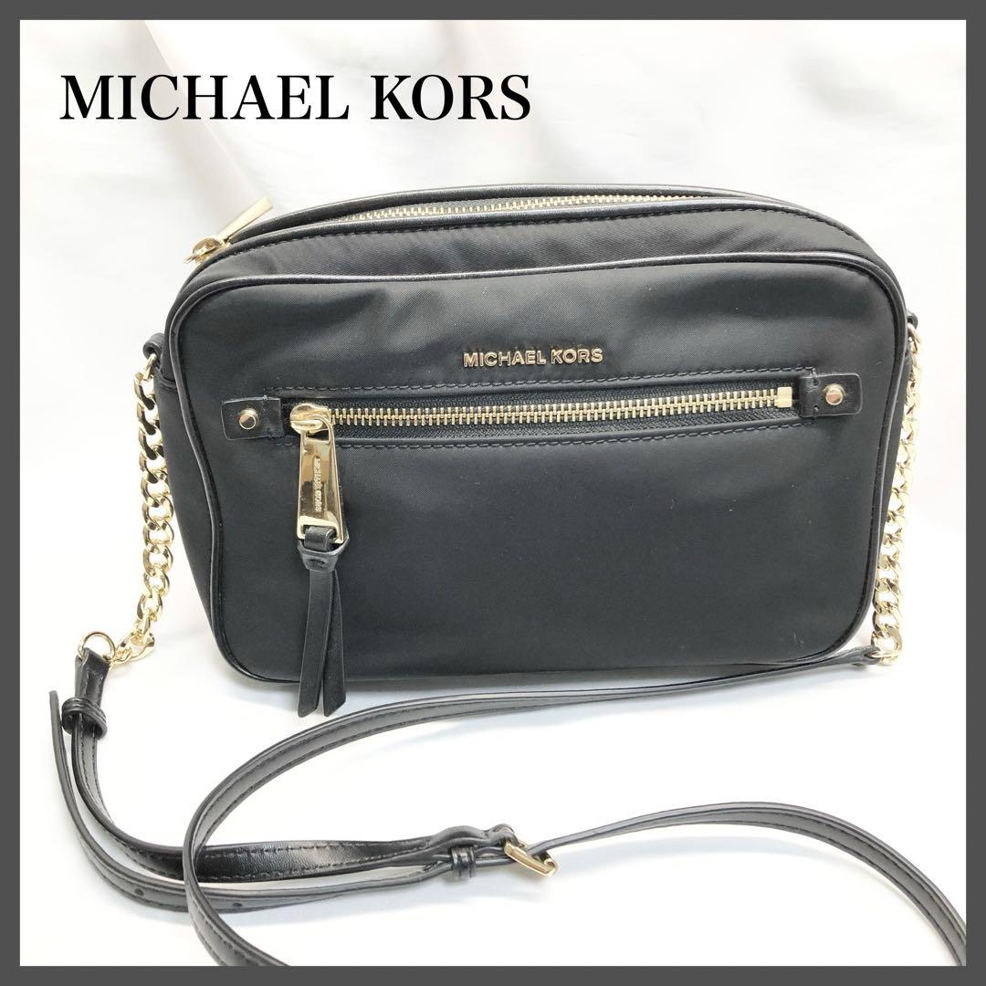 【美品✨】　MICHAEL KORS ショルダーバッグ　ナイロン　ブラック