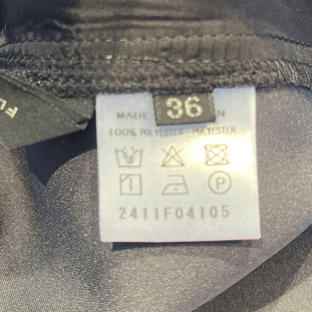 フローレント FLORENT ダブルサテンワイドパンツ 【黒】