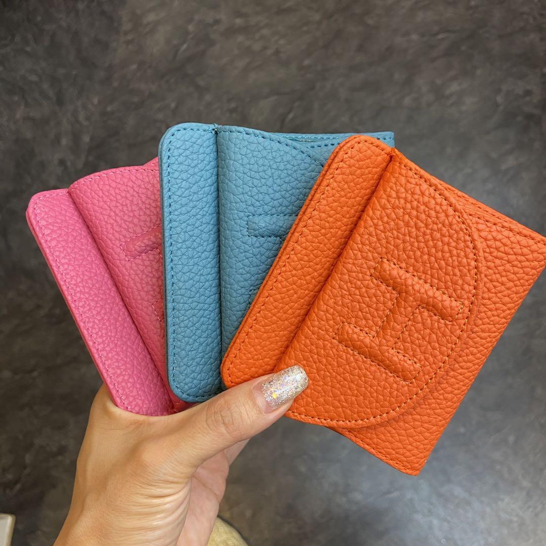 ミニウォレット　財布　ミニ財布　コインケース　Hマーク　ノンブランド　バイカラー ミニウォレット 財布 ミニ財布 コインケース Hマーク ノン