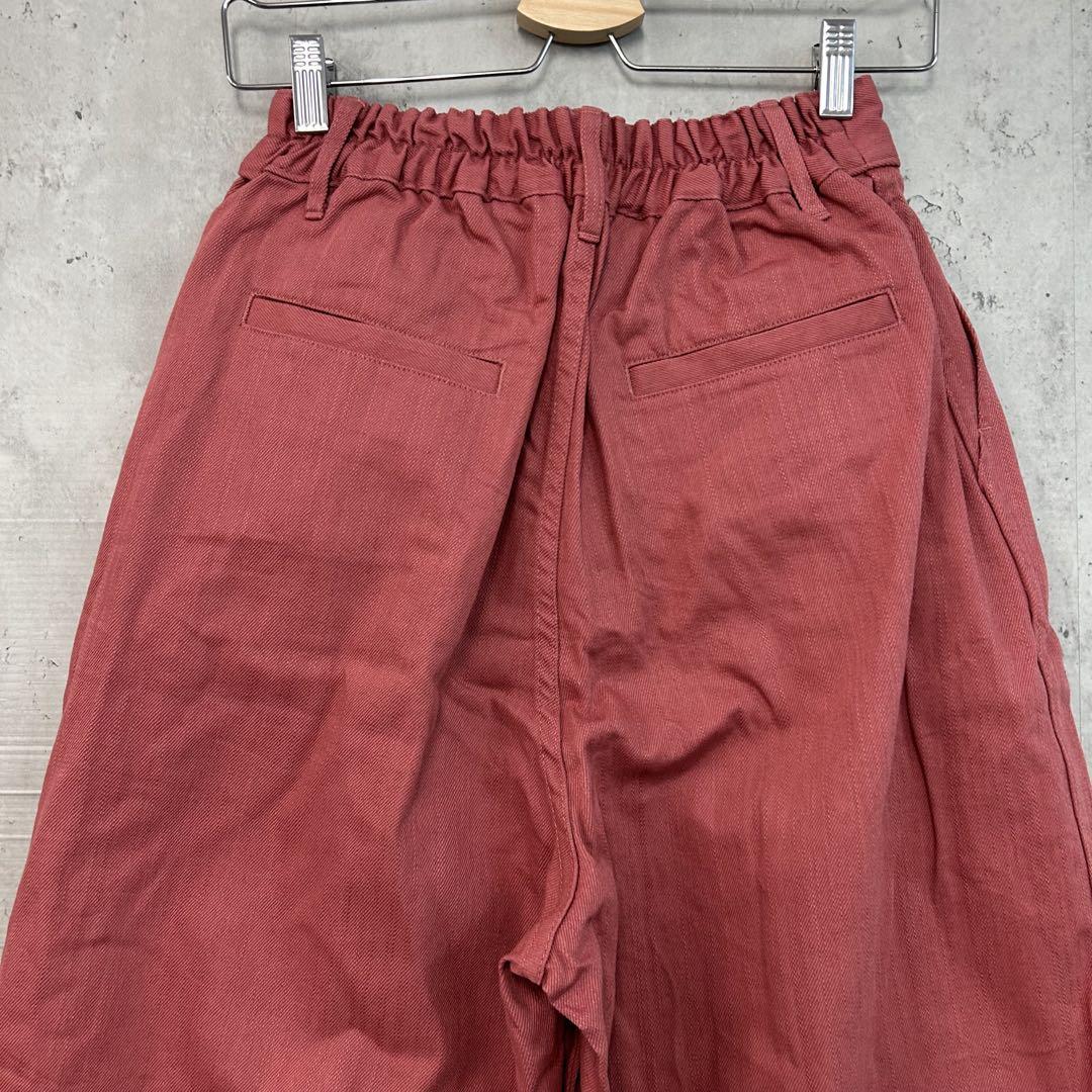 【新品】金子敦子さんと作ったラズベリーピンクのわくわくズボン　パンツ　綿ゆったり 新品】金子敦子さんと作ったラズベリーピンクのわくわくズボン