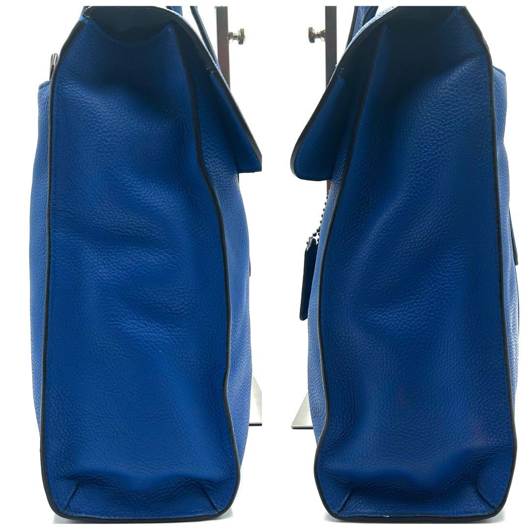 【激レア】 COACH コーチ メトロポリタン 2way ビジネスバッグ ブルー