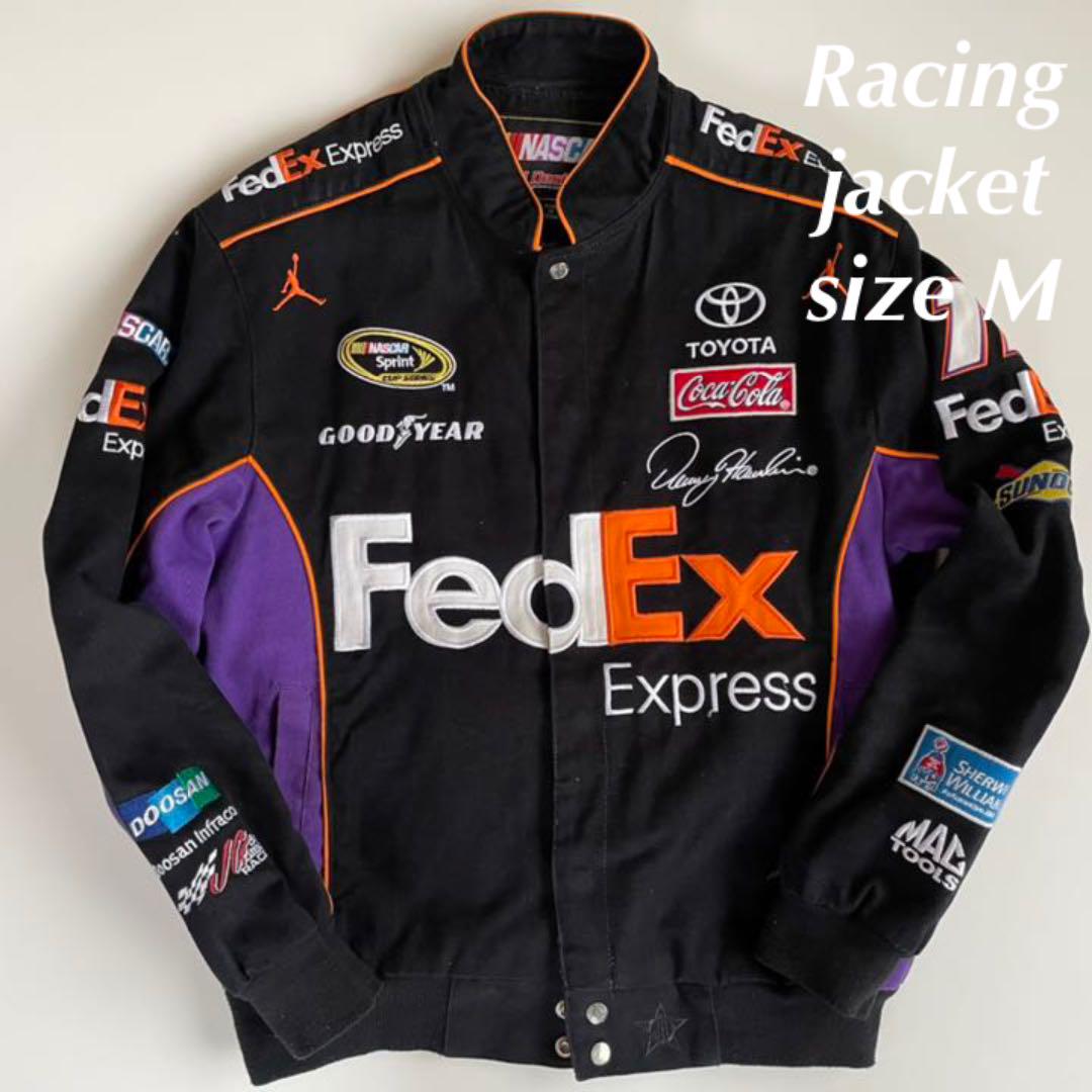 44%割引ブラック系,M誠実 【希少!】ナスカー fedex レーシング さらに値下げ 希少 レーシングジャケット ブルゾン
