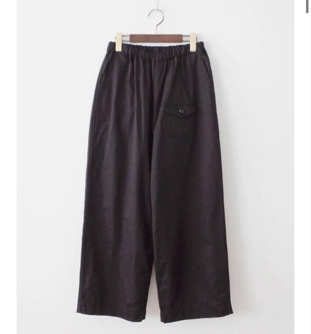 ゴーシュ　カツラギワイドパンツ　ブラックウエスト　ゴムパンツ サイズ2