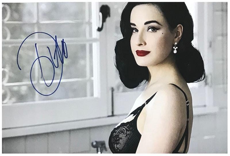 額装品/Dita Von Teese /ディタフォンティース/サイン入/ポスター 額装品/Dita Von Teese /ディタフォンティース/サイン入