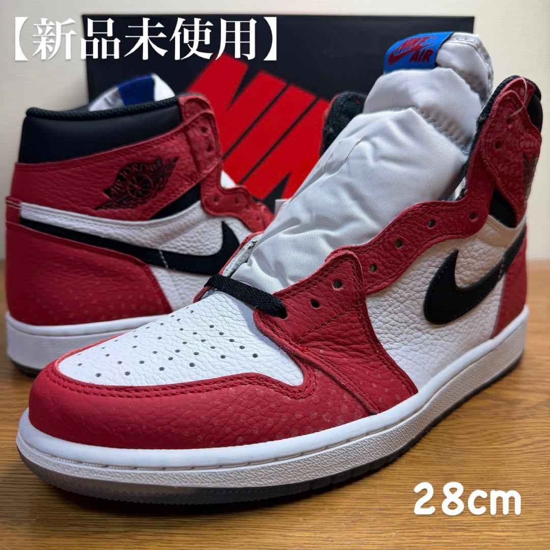 スパイダーマン × エアジョーダン1 Origin Story28cm AIR JORDAN