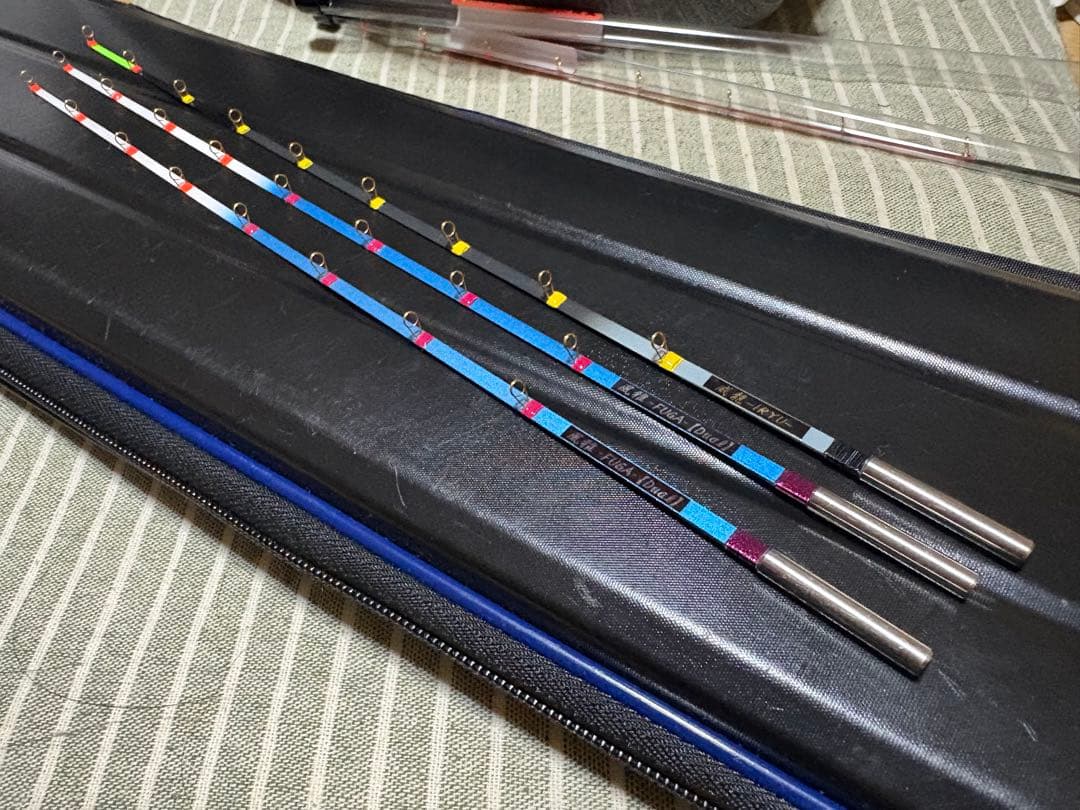 ワカサギ 疾風 穂先 風龍-2本 威龍-IRYU オニヤンマ1本目立った傷や汚れなし