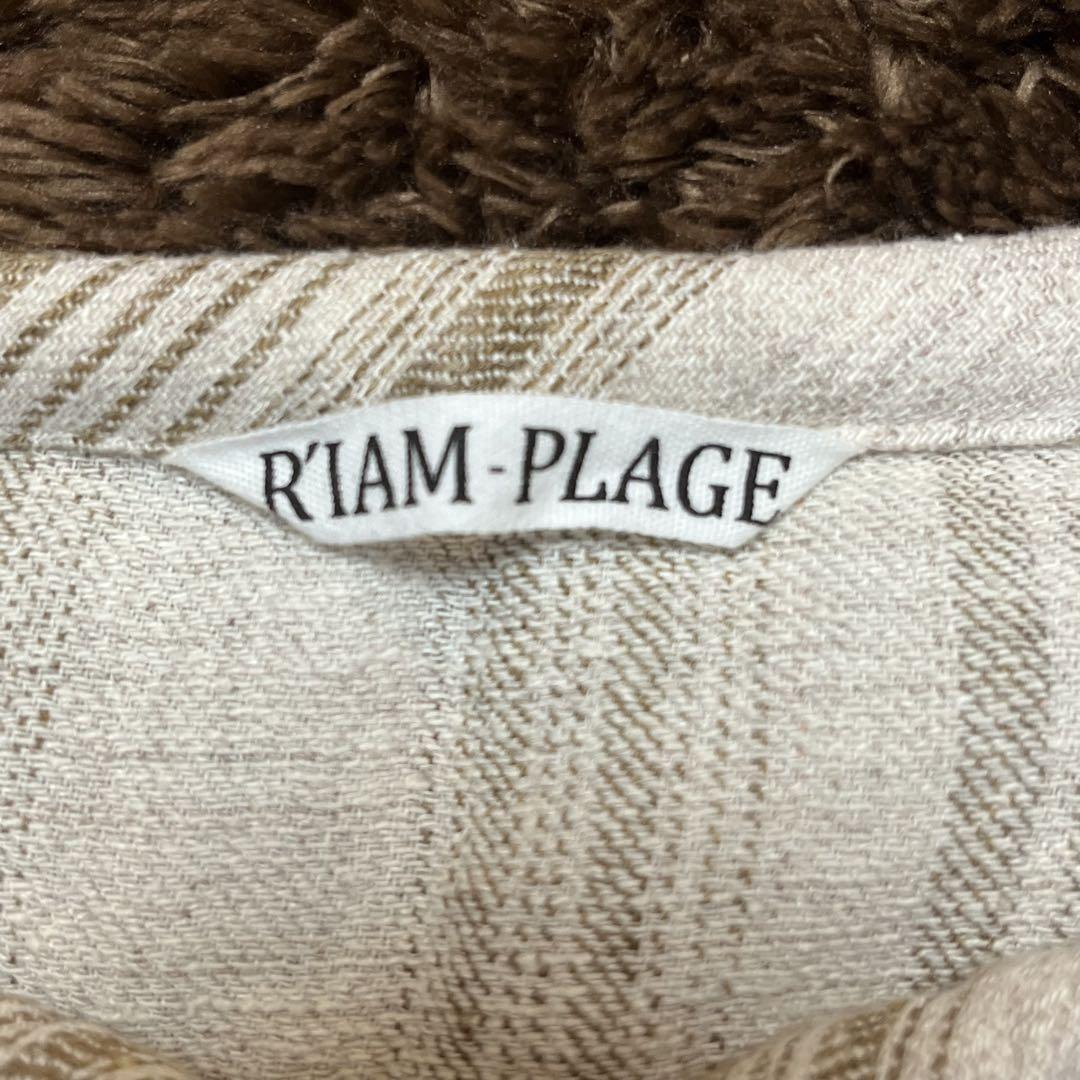 R'IAM-PLAGE カフタンワンピース 麻絹 ゆったり プラージュ