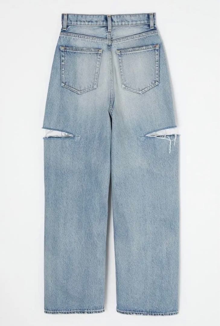 MOUSSY THIGH SLIT LOOSE STRAIGHT 23