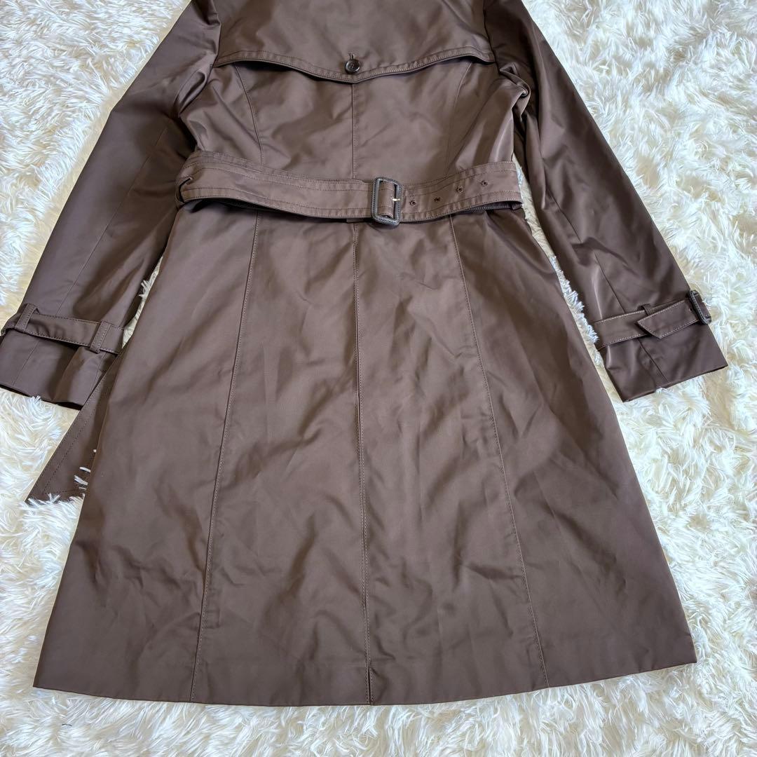 【美品】トゥモローランドBALLSEY トレンチコート茶系ライナー・ファー付 M