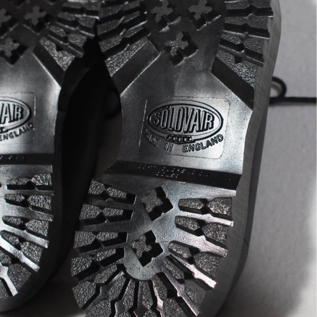 イングランド製 極美品《MHL. × SOLVAIR》モカシンシューズ(4)黒