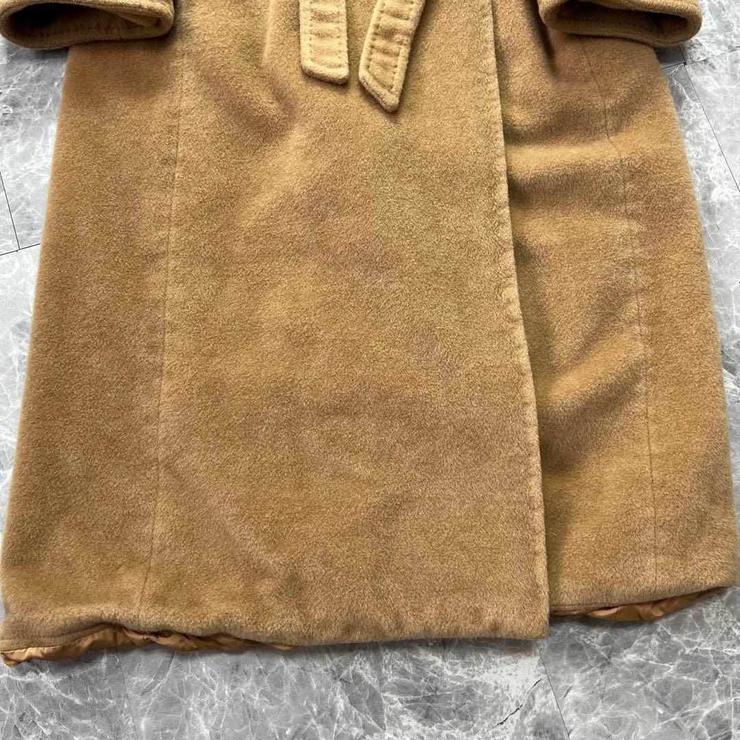 カシミヤ混 マックスマーラ ベルテッドコート 白タグ マキシ丈 キャメル L相当L Max Mara GULLKHAN_COM