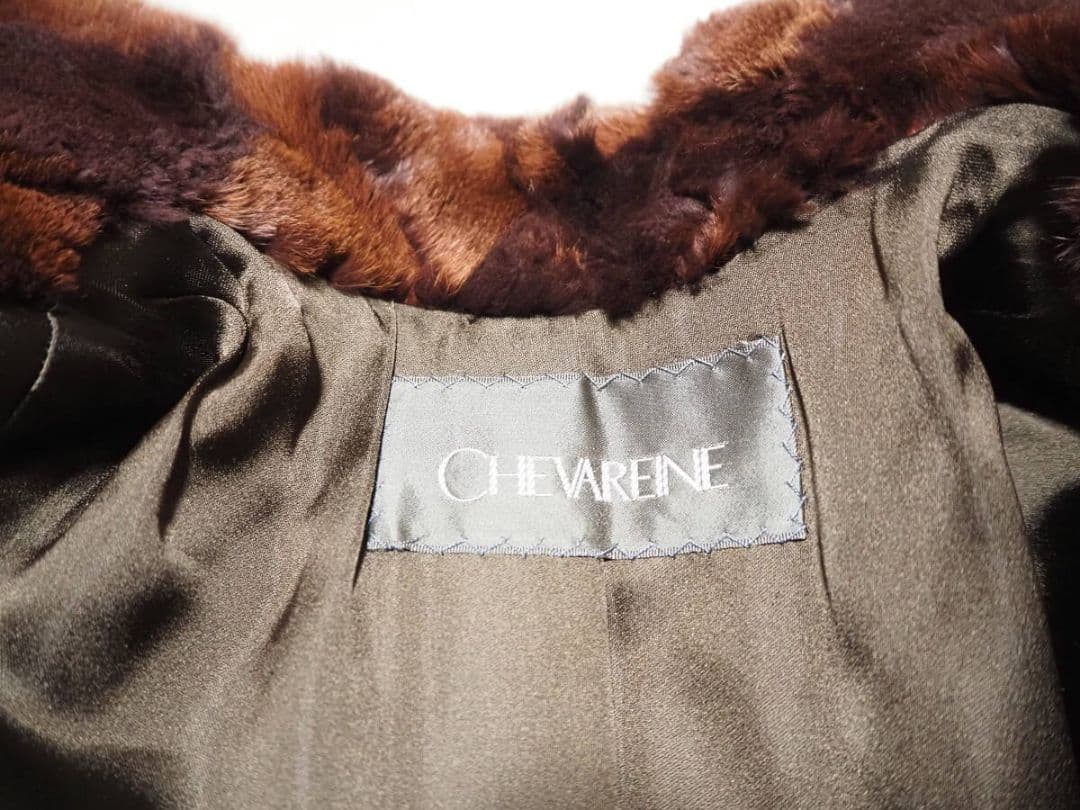 リアルファーハーフコートジャケット