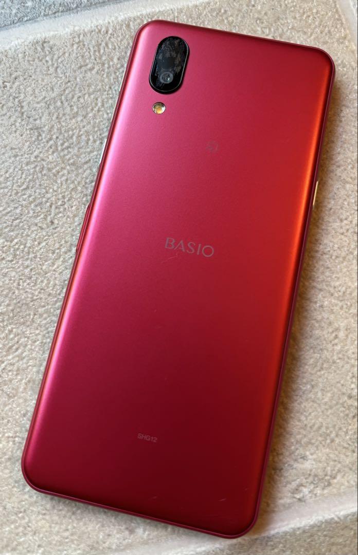 [ほぼ新品] BASIO active2 本体 SHG12 レッドSIMフリー SIMフリー】BASIO active2 SHG12 レッド [64GB] 本体 [Cランク
