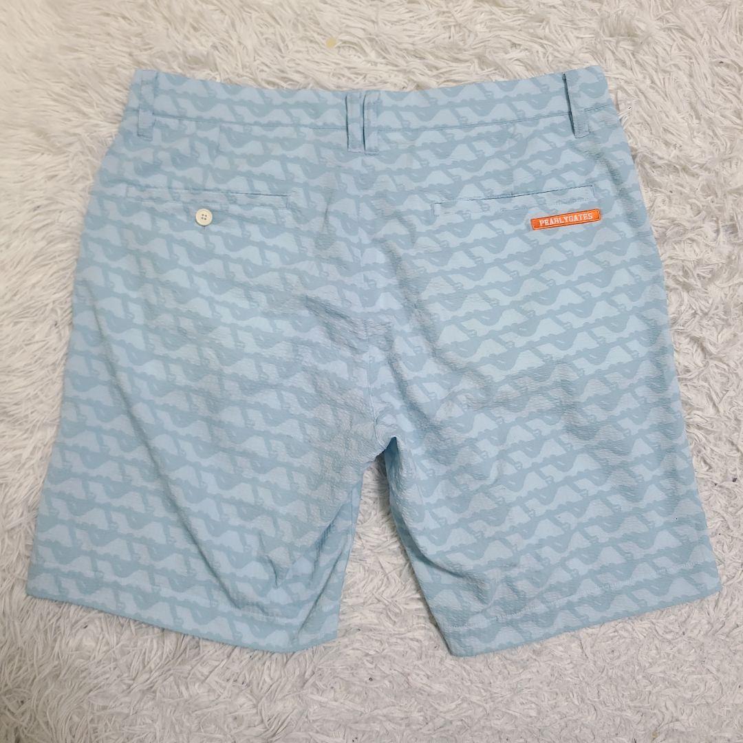 PEARLY GATES サイズ6 シアサッカー 短パン 総柄 春夏用XL
