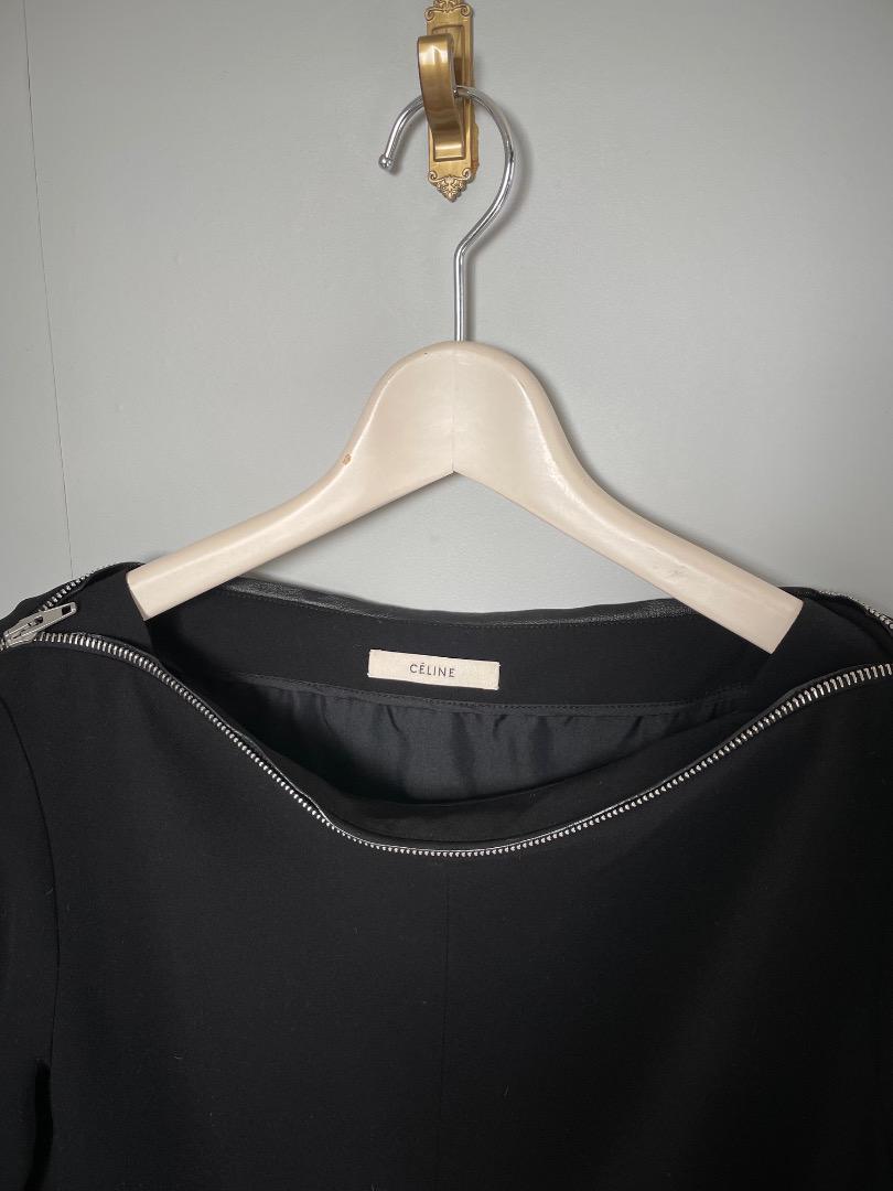 超特価激安 Celine セリーヌ フィービー期 ワンピース サイズ38 ブラック 名品 ワンピース