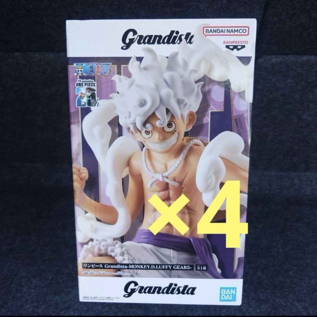 ワンピース フィギュア Grandista ニカ ルフィ ギア5 4個セット