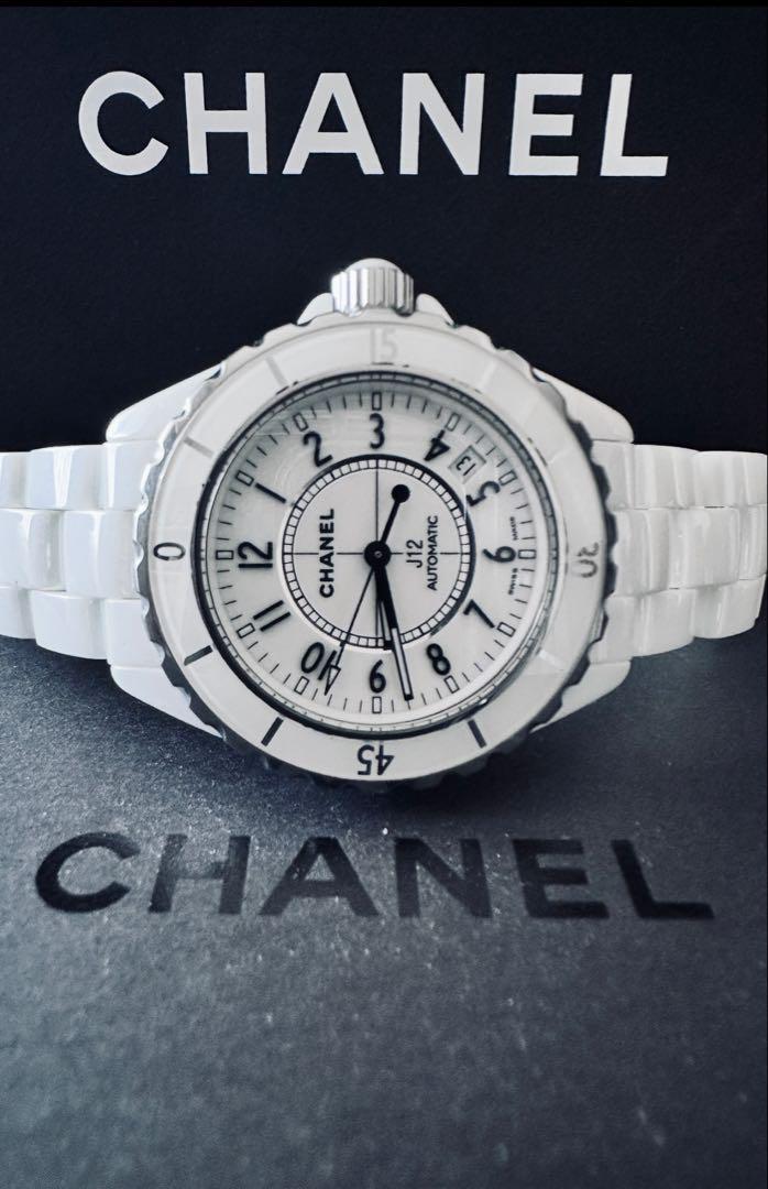 CHANEL J12 H0970 38mm ホワイトセラミック メンズ