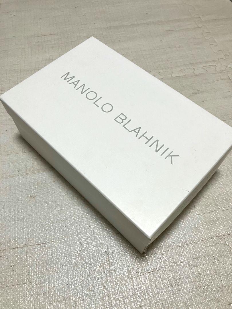 極美品　MANOLO BLAHNIKマノロブラニク　ハンギシフラットパンプス