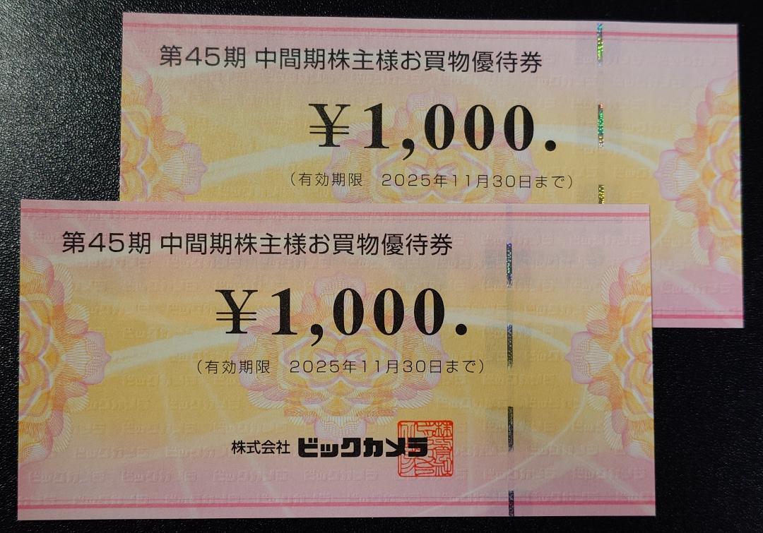 ビックカメラ　株主優待　12,000円 ビックカメラ.comお支払方法 株主優待券のご利用