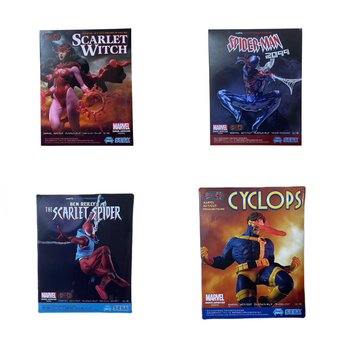 【新品未開封】marvel フィギュア　8点　まとめ売り MARVEL マーベル ACT/CUTプレミアム フィギュア 8種セット