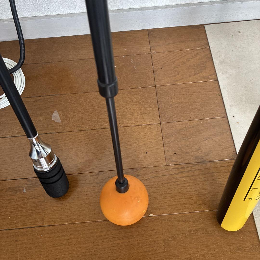 オレンジウィップとazasゴルフバット・yesallの4点ゴルフ練習器具