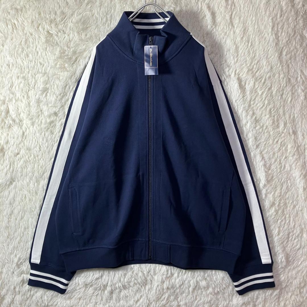 【XXL】POLO RALPH LAUREN ネイビー ジャージ地ジャケット 楽天市場】ポロ ラルフローレン メンズ ハーフジップ プル
