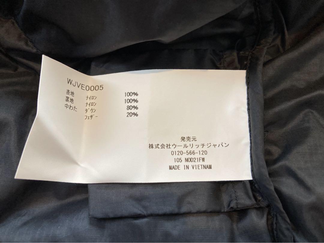 【中古】WOOL RICH ダウンベスト