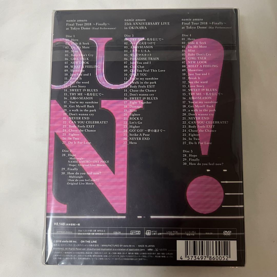 【新品・未開封】安室奈美恵　ファイナルツアーDVD2018〜