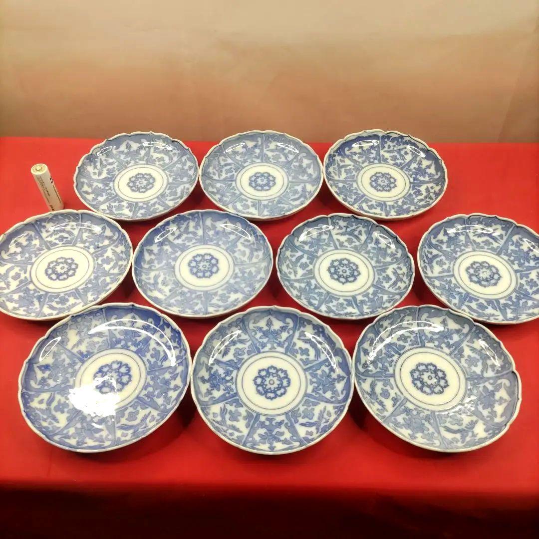 有田焼伊万里焼古伊万里4寸皿豆皿小皿菓子皿10客セット