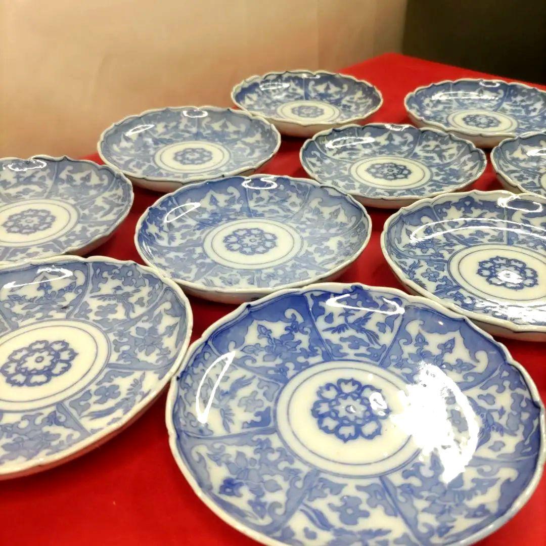 有田焼伊万里焼古伊万里4寸皿豆皿小皿菓子皿10客セット