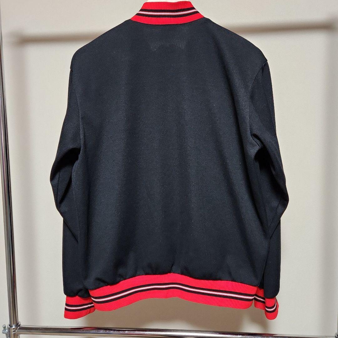 80s adidas アディダス デサント トラックジャケット ブラック×レッド - メルカリ