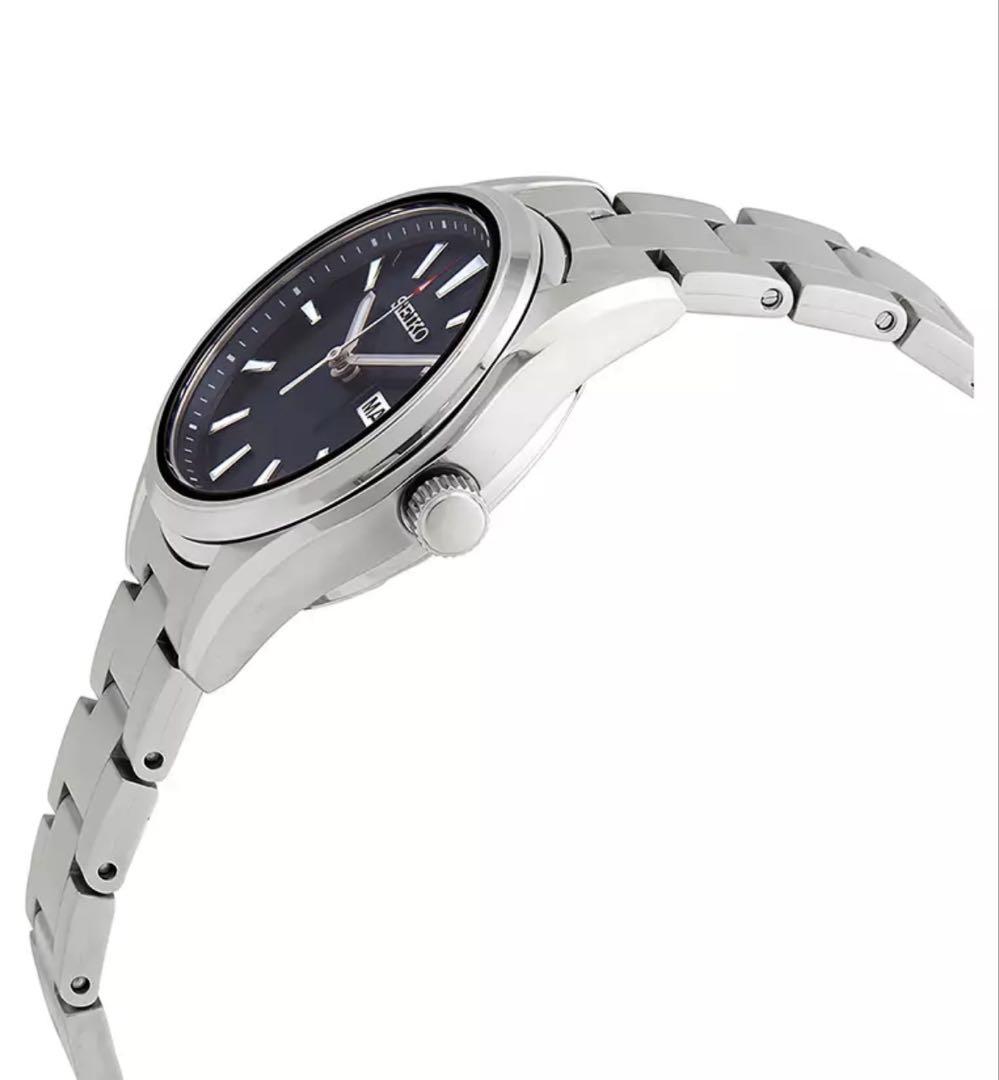 【新品】SEIKO セイコー クオーツ 腕時計 サファイアガラス ネイビー