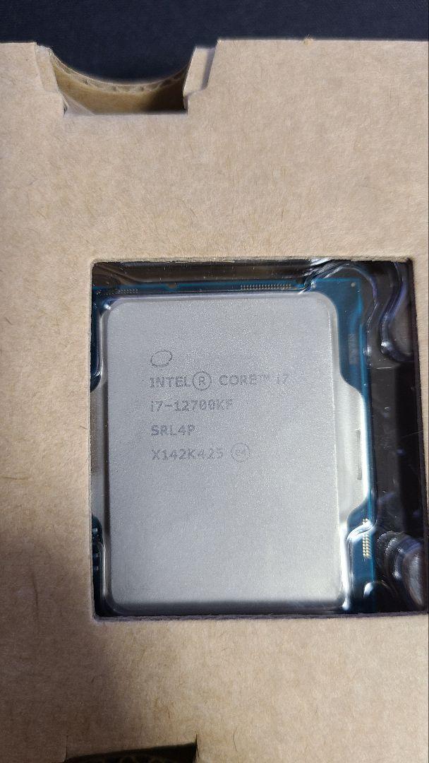Intel cpu Core i7 12700kf インテル12世代